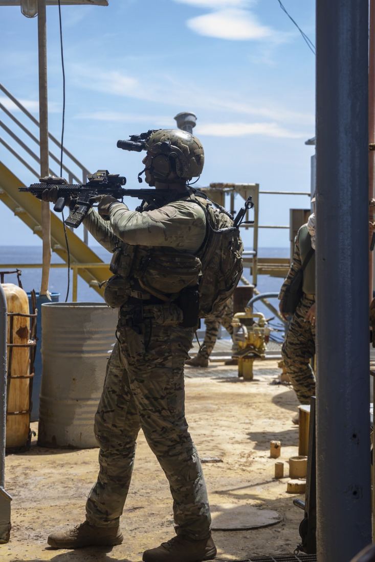 An operator holding security on an offshore platform